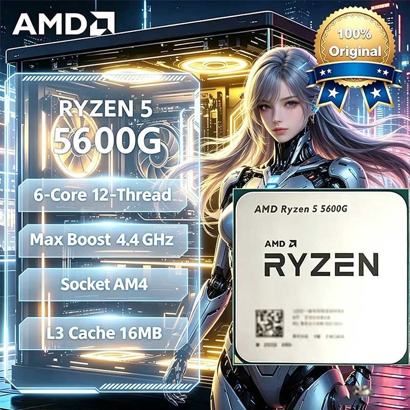 Amd Cpu Ryzen 5 - Processore Desktop AMD Ryzen 5 5600G,