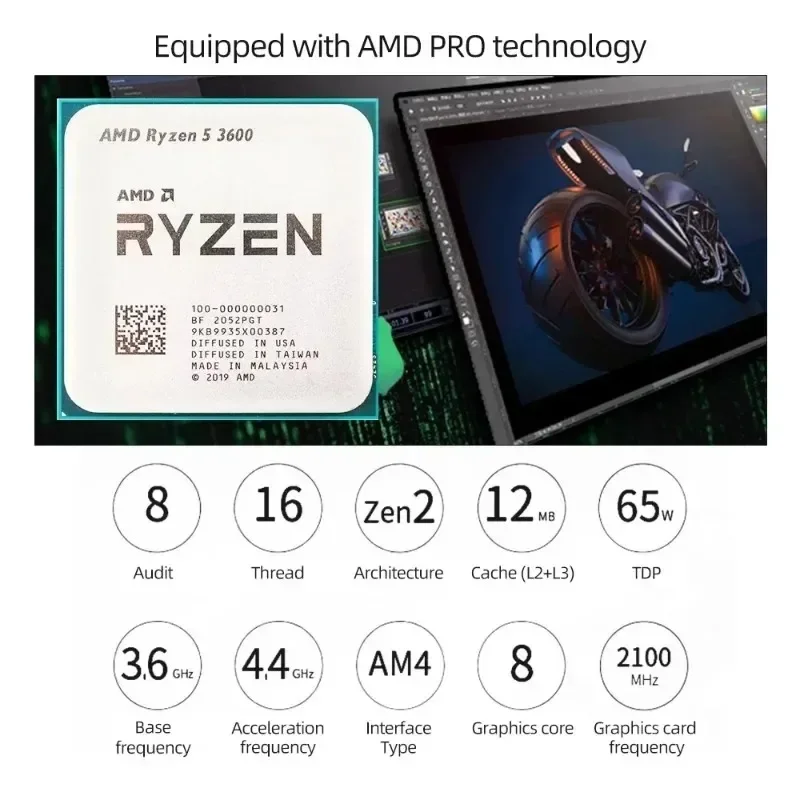 CPU AMD Ryzen 5 R5 3600 6-Core - Amd Cpu Ryzen 5 recensione e prezzo