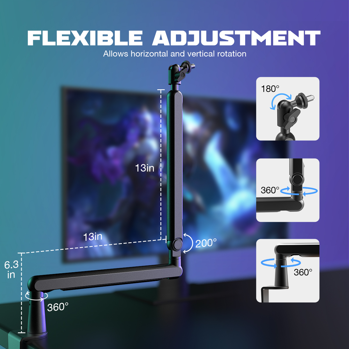 Braccio del braccio del microf - Microphone Arm Boom recensione e prezzo