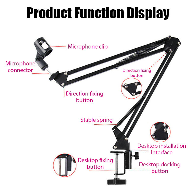 Supporto per braccio a forbice - Microphone Arm Boom recensione e prezzo
