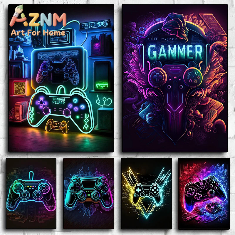 Poster da Parete Moderno Neon  - Esports Gaming Poster recensione e prezzo