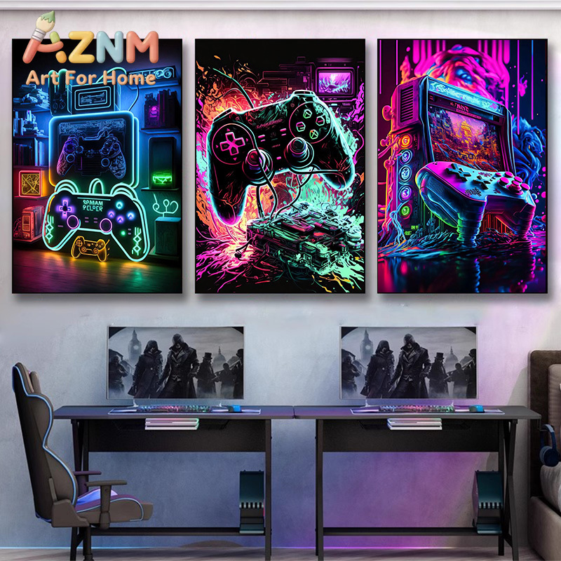 Poster da Parete Moderno Neon  - Esports Gaming Poster recensione e prezzo
