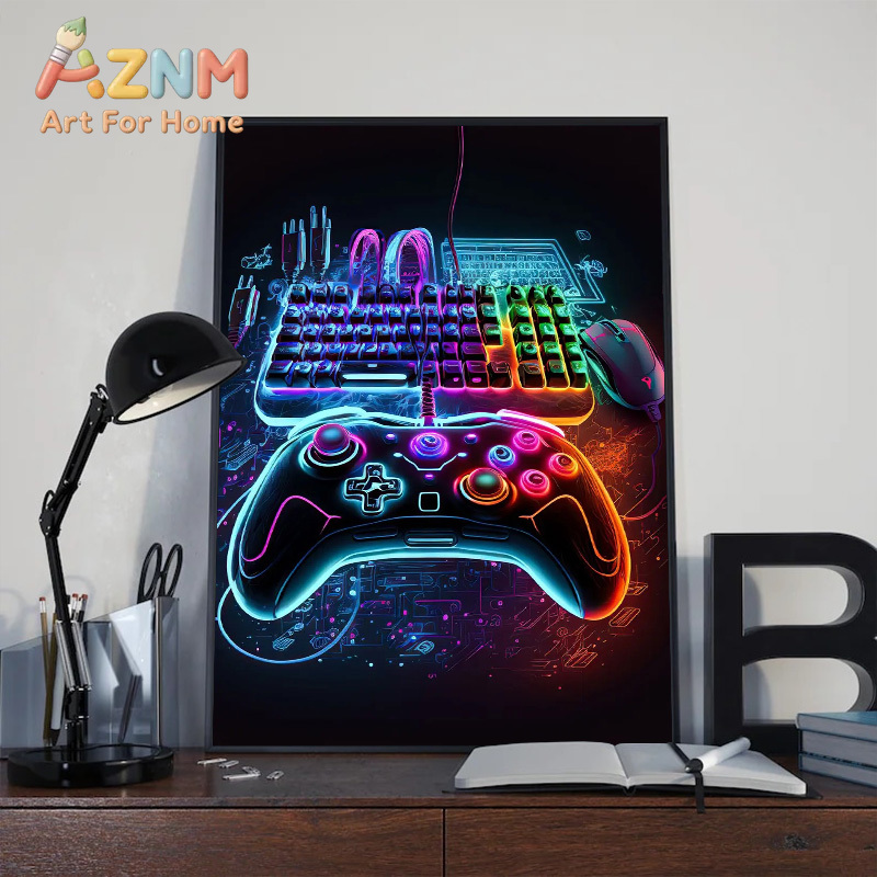Poster da Parete Moderno Neon  - Esports Gaming Poster recensione e prezzo