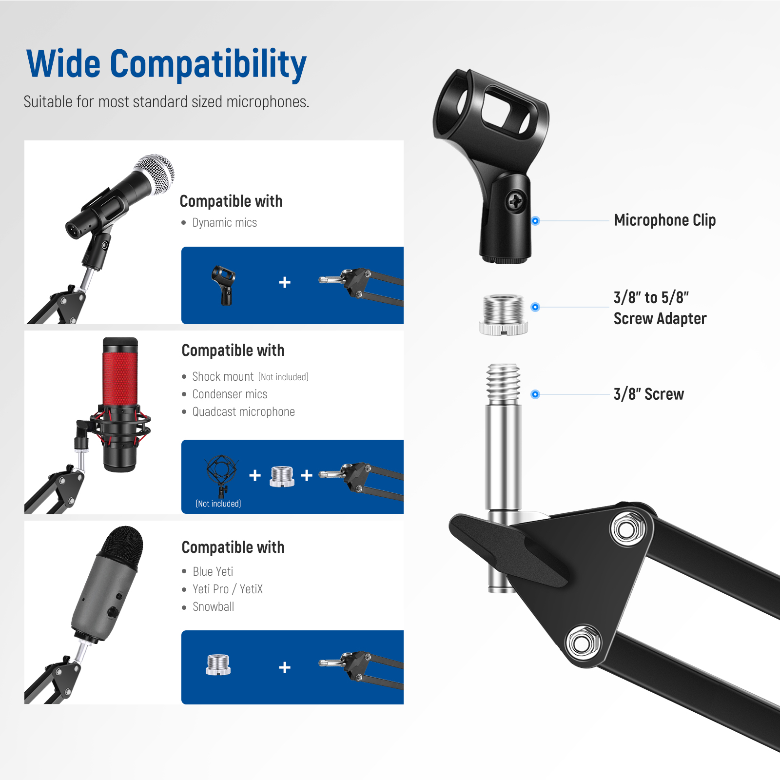 Supporto per braccio per micro - Microphone Arm Boom recensione e prezzo